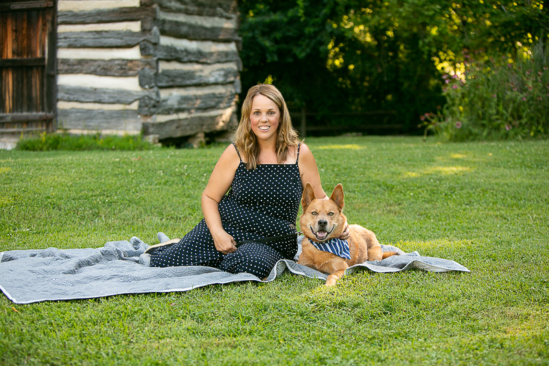 woman and her rescue dog, Chow mix, lifestyle dog photography | ©Mandy Whitley Photography