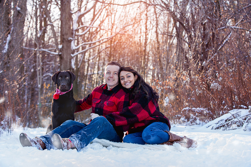 dog-friendly winter portraits | © Terri J Photography | Toronto Pet Photographer