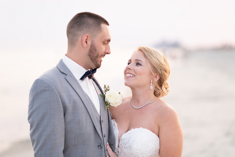 bride and groom on the beach | ©Ryan Smith Photography, Myrtle Beach, SC