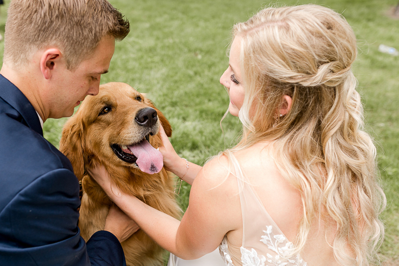 bride, groom and their dog, summer wedding ideas | ©Alexandra Robyn Photo + Design