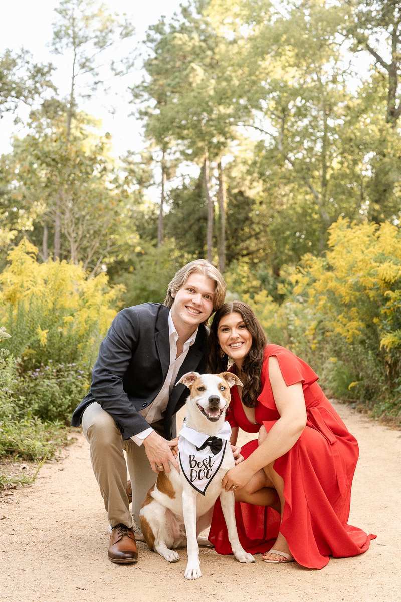 dog-friendly engagement session, Houston Arboretum and Nature Center | ©The Ramseys Photography