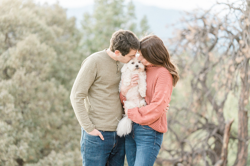 dog-friendly engagement session with Maltese mix | ©Mel Schroeder Photography